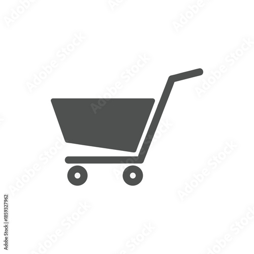 Shopping cart icon representing online retail and e-commerce services available on the internet