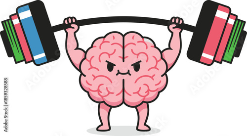 Print Brain Power and Mental Strength Vector Icon

Mind Fitness and Cognitive Training Illustration

Strong Brain Lifting Weights Concept Graphic

Intelligence and Mental Resilience Vector ArT