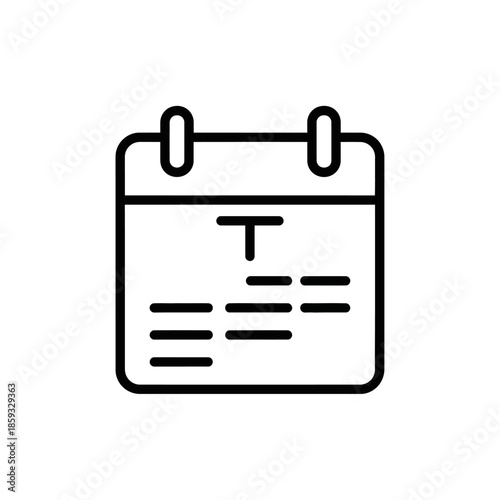 Calendar Icon with Tasks and Deadlines - Planning and Organization Concept