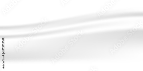 White podium on limbo background. Minimalist gray podium with soft shadow on white wall for product display, advertising, photo. Modern abstract