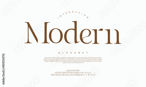 Classy elegant font, vintage type or luxury premium typeface, vector English royal alphabet. Classic typography in modern or old art deco style, serif letters for modern or retro poster font