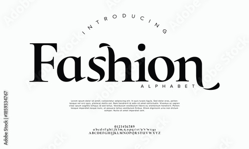 Minimal luxury font alphabet logo. Typography beauty fashion elegant minimalist serif italic fonts decorative wedding vintage retro logos. vector illustration