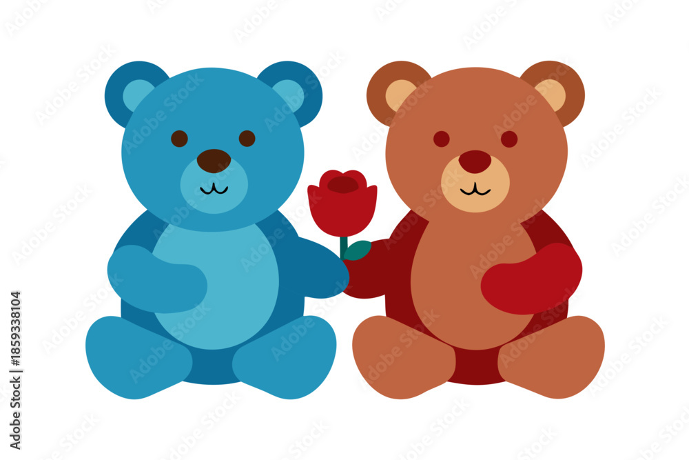 Obraz premium teddy bear with heart