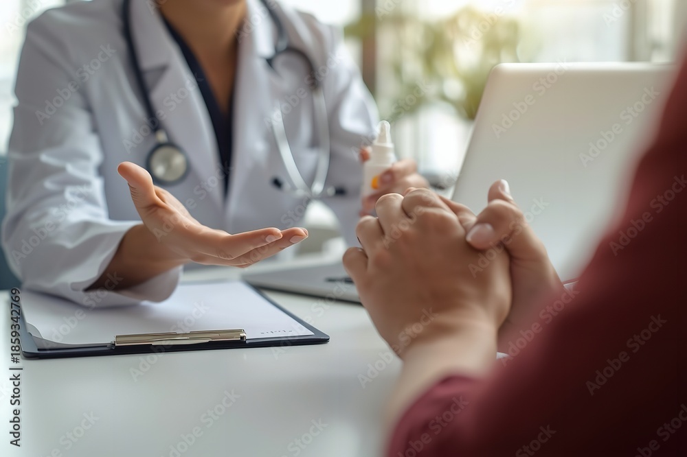 custom made wallpaper toronto digitalA doctor and patient engage in a compassionate conversation during a consultation