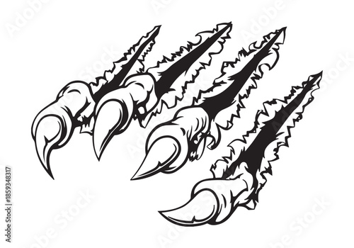 Monster Claw Scratch Marks
