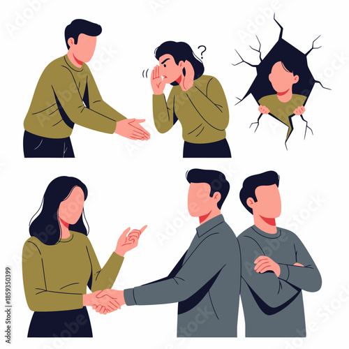 Diverse Group Faces Challenges Conflict Doubt and Collaboration in Business Relationships