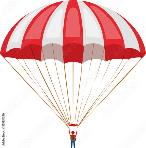 parachute in the sky