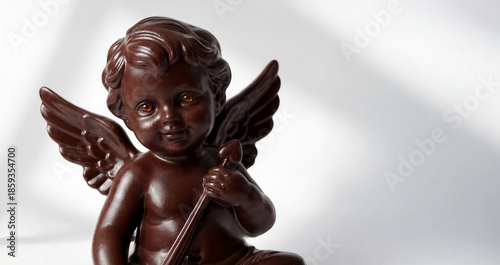 Chocolate Valentines Cupid, food art, conceptual food