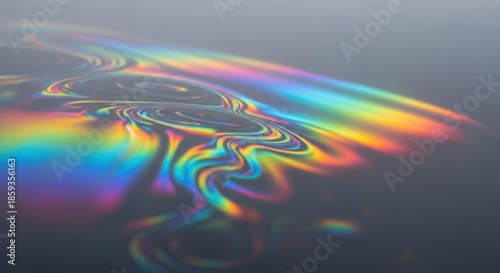 Swirling prismatic patterns
