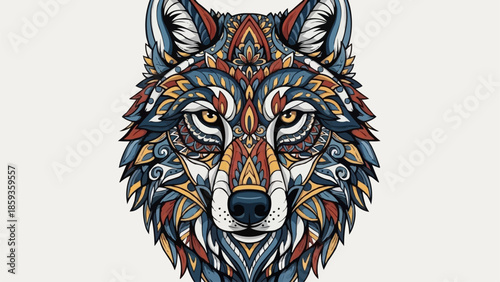 wolf tribal tattoo