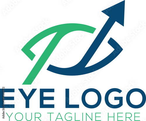 Eye Vision Logo Design Template. Eye Care Clinic Logo Inspiration. Vision Care Logo Vector
