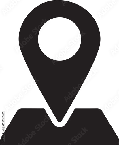 Map pin icon on location marker