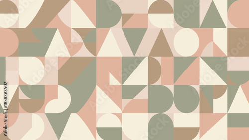 Geometric Shapes in Various Colors and Sizes.