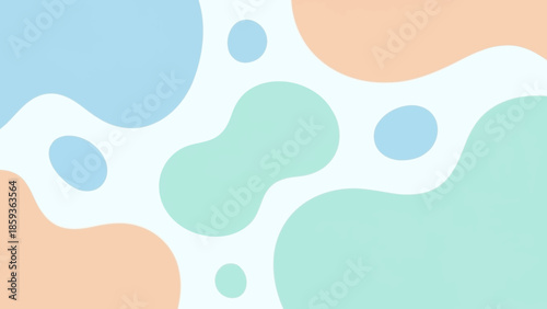 Abstract Colorful Shapes and Blobs Design.