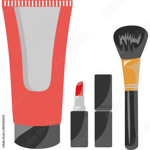 Makeup Icon, Flat Style Cosmetics & Beauty Illustration