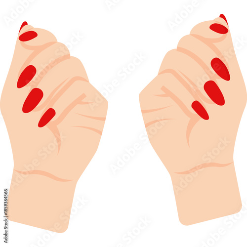 Manicure Icon, Flat Style Nail Care & Beauty Illustration