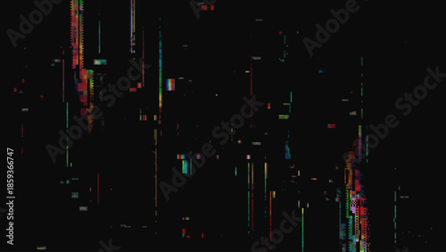 Glitch Screen Effect. Abstract Technology Background