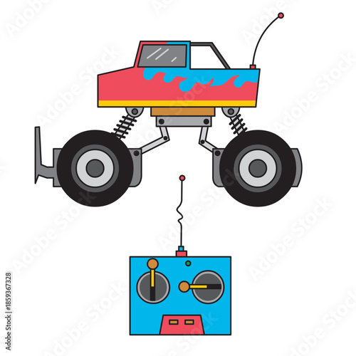 RC monster car #1-01.eps