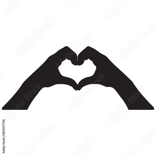 Hands forming a heart shape with fingers