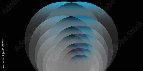 sensor waves set icon on grid transparent, ripple white color, sound wave light effect, radar and sonar digital technology, vector illustration