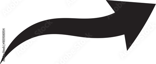 Curved black share arrow icon