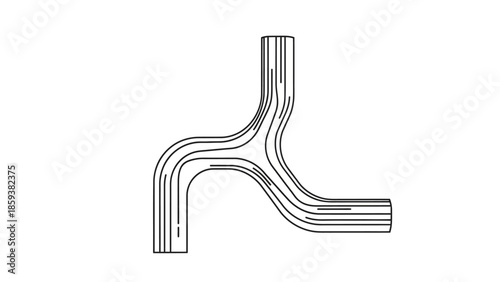 3d rendered illustration of a chrome faucet