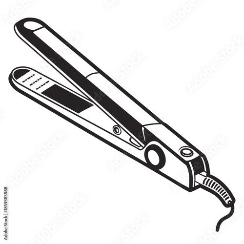 Outline Hair Curler Icon