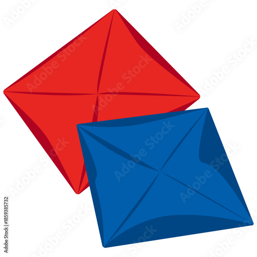 ddakji, traditional game, folding paper tiles.