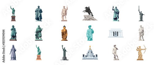 Famous world statues: celebrated sculptures in classic and modern artforms