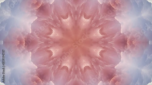 celestial rose cloud kaleidoscope bloom