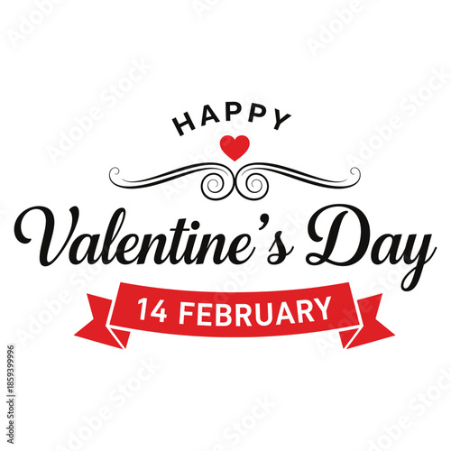 Happy valentine's day on february 14