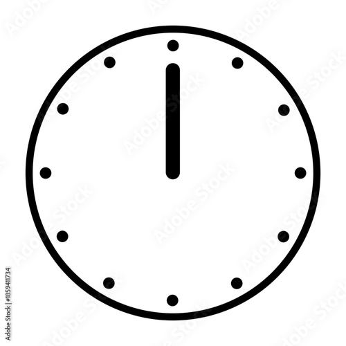 時計のアイコン、ピクトグラム、イラスト、シンプル