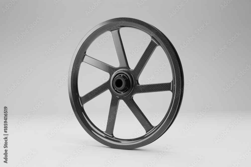 Obraz premium Carbon Fiber Motorcycle Wheel