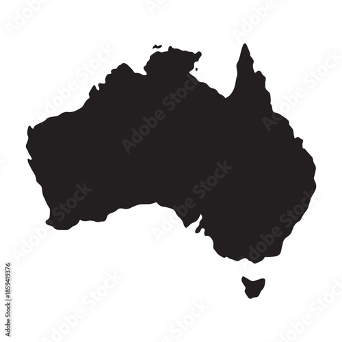 Australia Island Silhouette