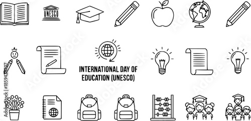 International Day of Education UNESCO Icons Collection