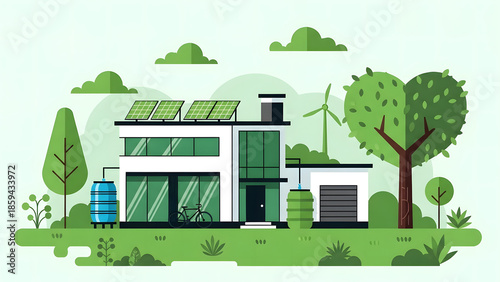 Eco Friendly Sustainable Living Concept