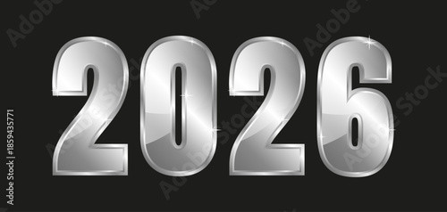 Silver numbers for the New Year 2026.