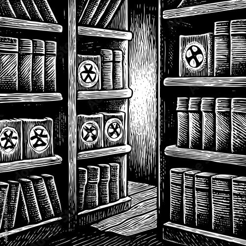 A Library Of Toxic Knowledge Leaking Luminous Symb(1)