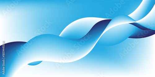 modern diagonal blue vector and white wavy glowing lines on a blue background. blue design eps10
