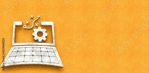 Digital Transformation and Online Business Strategy Icon