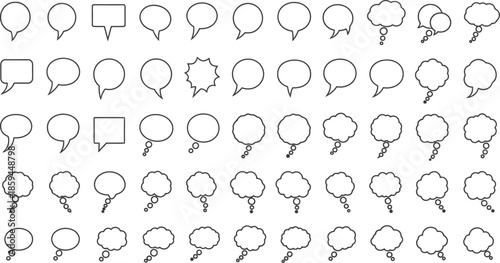 Collection of various magnifying glass icons in different orientations and styles