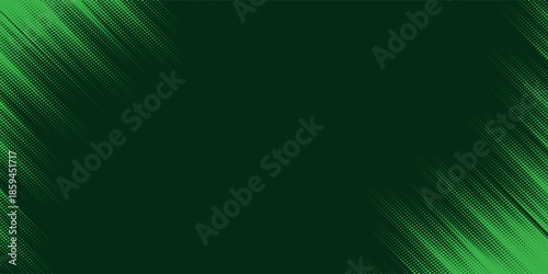 modern green halftone modern background. Dot pop art comic sport style vector art background