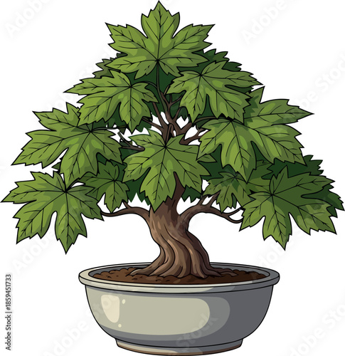 living sculpture natures grandeur distilled into a miniature masterpiece, vector isolated on transparent background