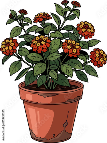 sunshine serenade potted vibrancy bringing artistic joy and natural warmth indoors, vector isolated on transparent background