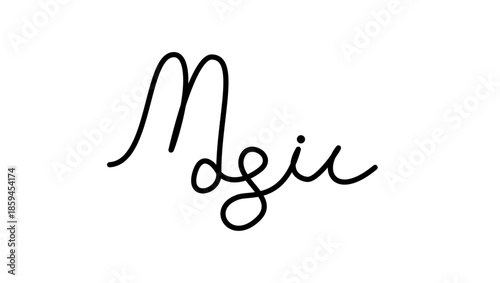 hand  Inscription, magic, black isolated silhouette