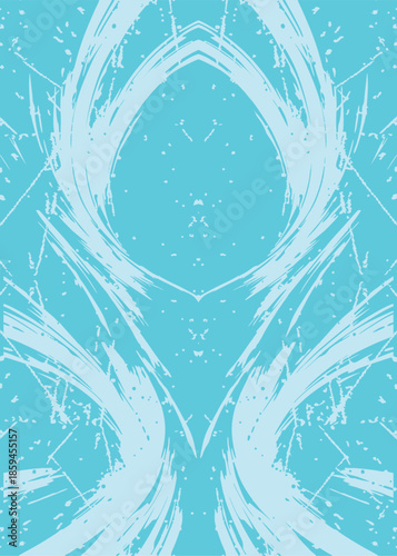 Aqua Wave Burst Sublimation Jersey Pattern