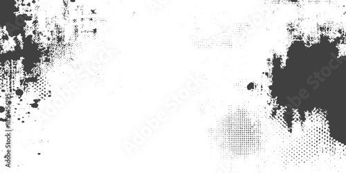 Rough grey and white texture vector. Distressed overlay texture, Dirty or dust film grain speck grit grunge overlay on white background, Vector Illustration. Black isolated on white background,