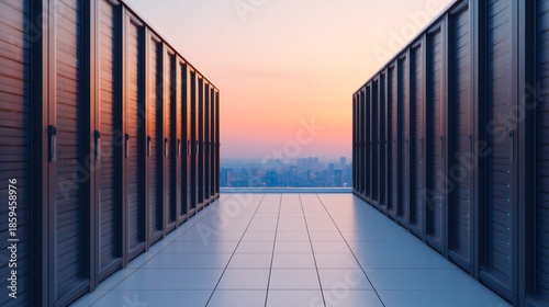 Hyperscale data center campus landscape representing exponential demand for cloud services and AI workloads.