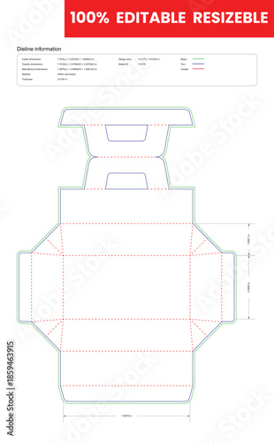 tuck end box variations handles dieline template box dieline die lines packaging custom dieline  box cardboard box dieline pizza box dieline printable product packaging layout,