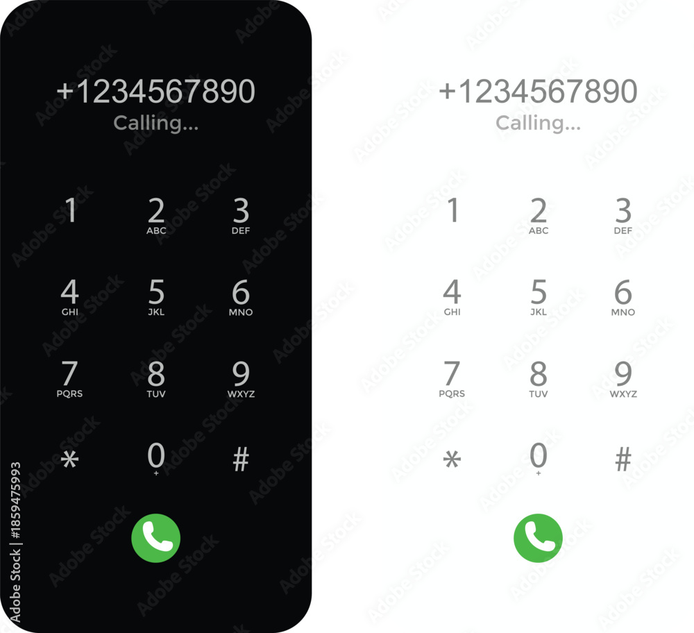 Photography Smartphone dial keypad